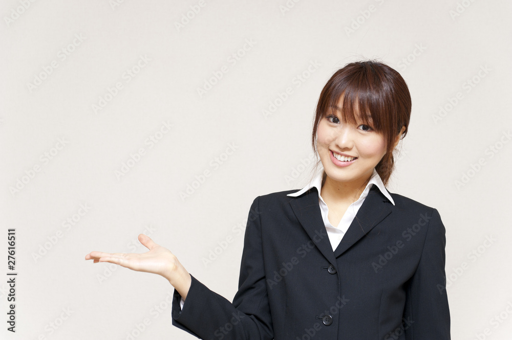 a portrait of young business woman a portrait of young business woman