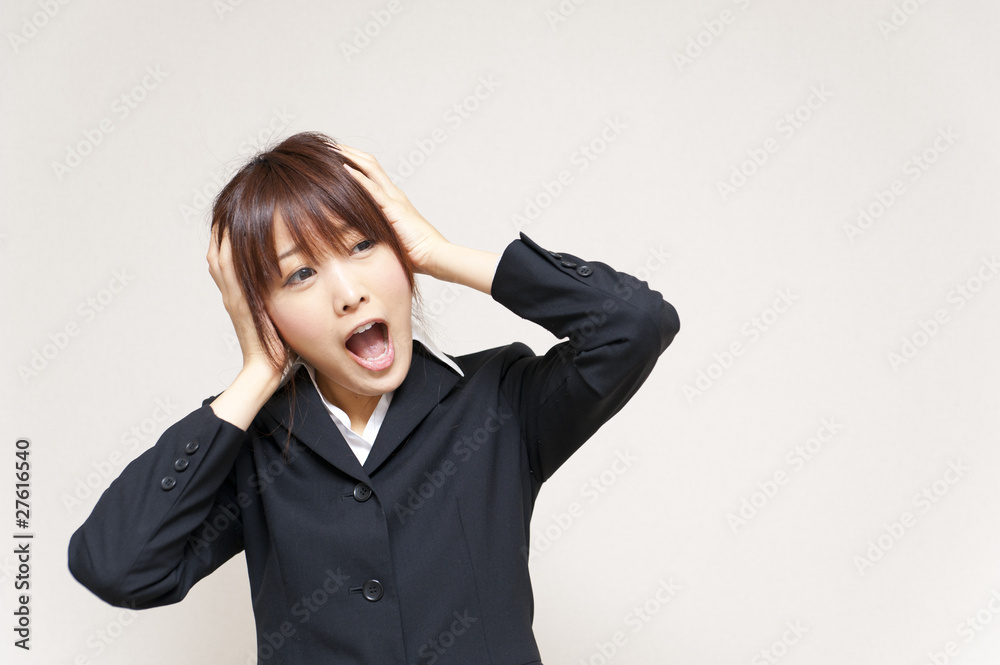 a portrait of young business woman a portrait of young business woman