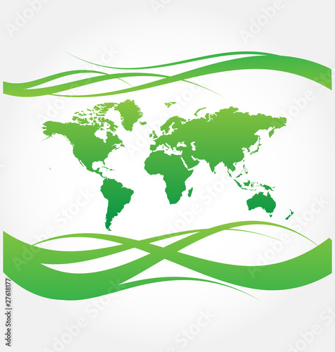 Abstract background with map
