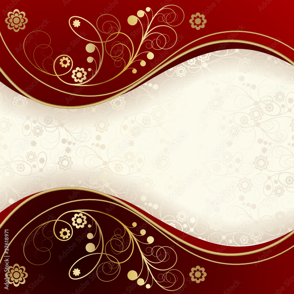 Red and gold background