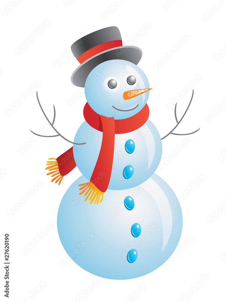 Vector snowman