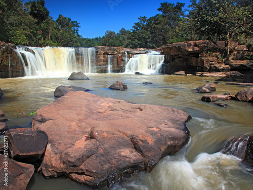 landscape of Tropical Tadtone waterfall photo