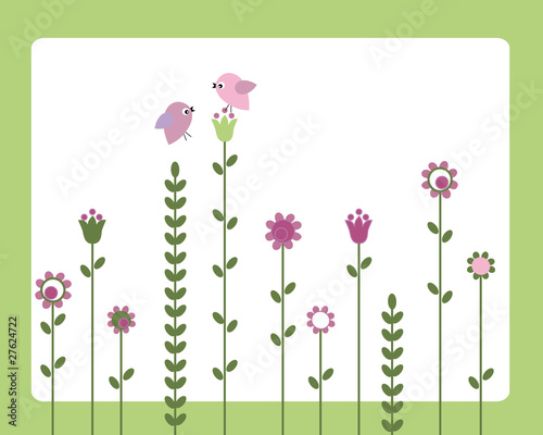 Tarjeta floral