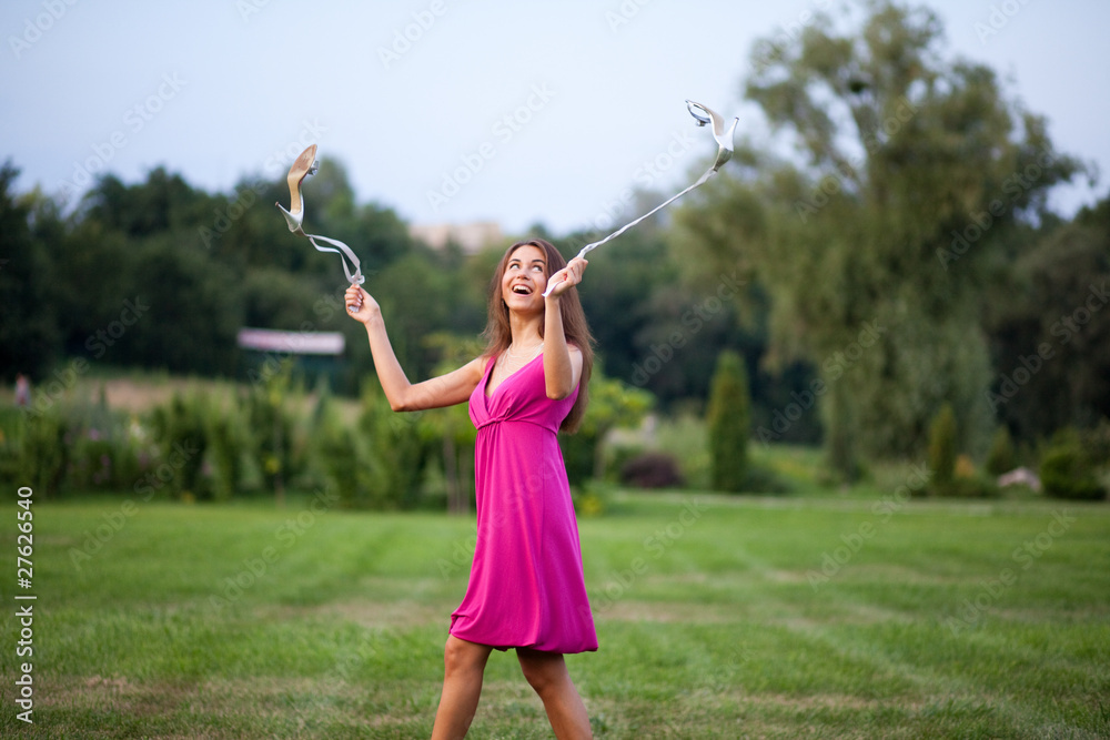 Beautiful young woman outdoor portrait Beautiful young woman outdoor portrait
