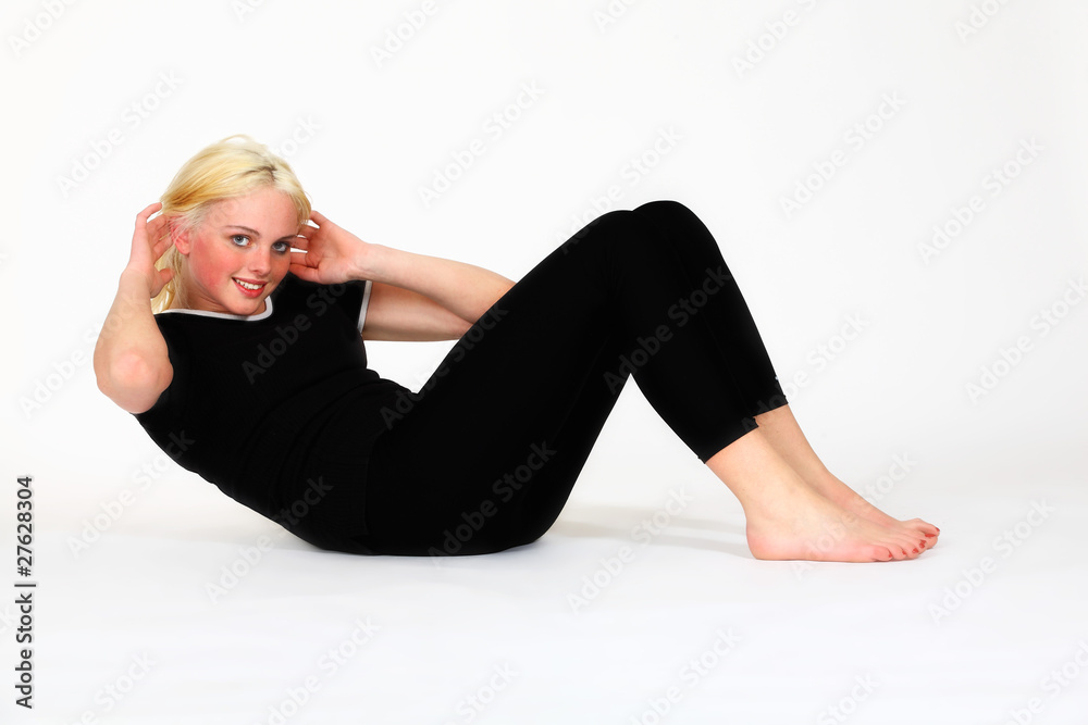 Sportliche junge Frau Sportliche junge Frau