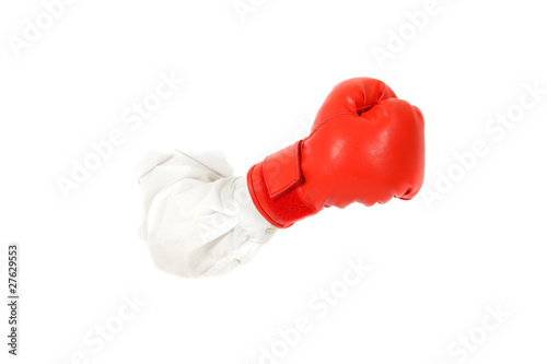 Boxing glove, hand.