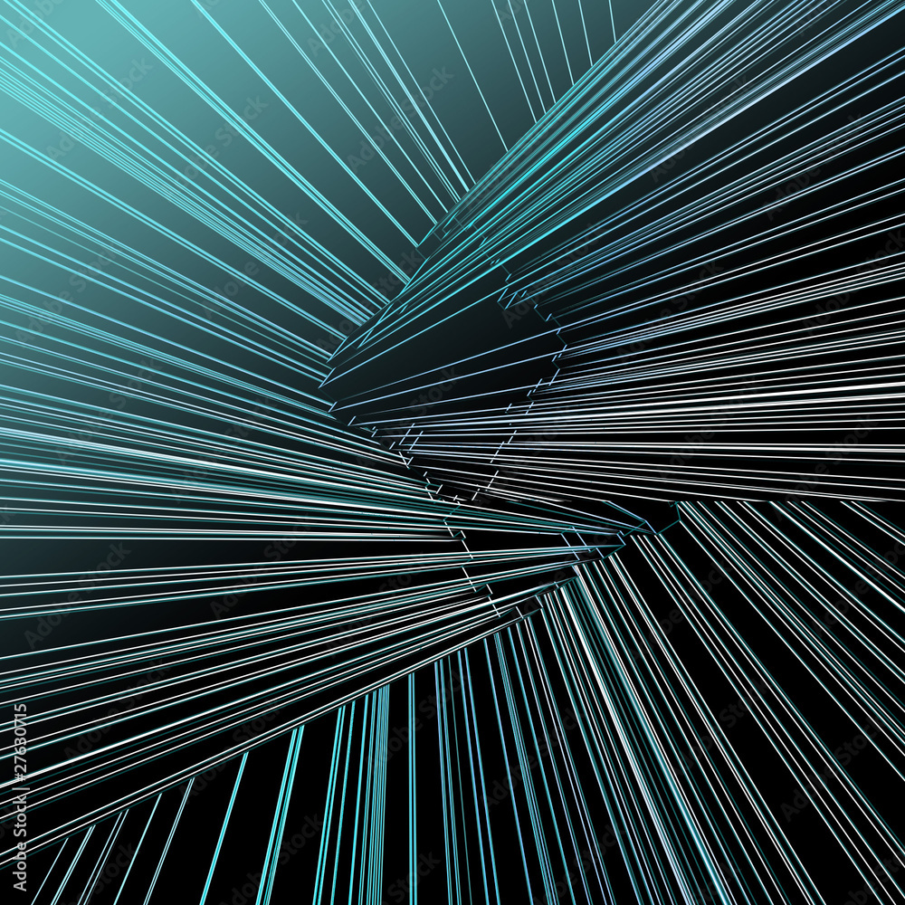 Obraz premium Abstract architectural 3D construction