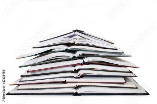 Foto pile of notebooks