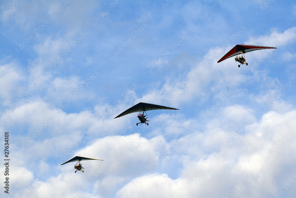 Obraz premium motorized hang-gliders