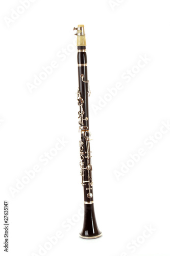 Clarinet isolated on white