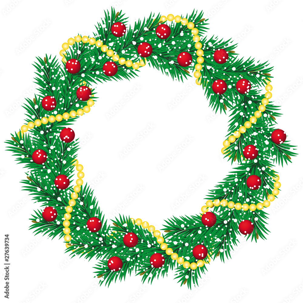 Christmas pine garland Christmas pine garland