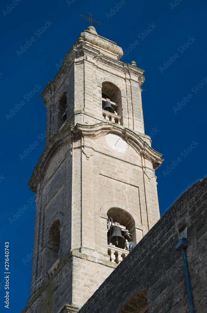 Immaculate Conception Belltower Church. Adelfia. Apulia.