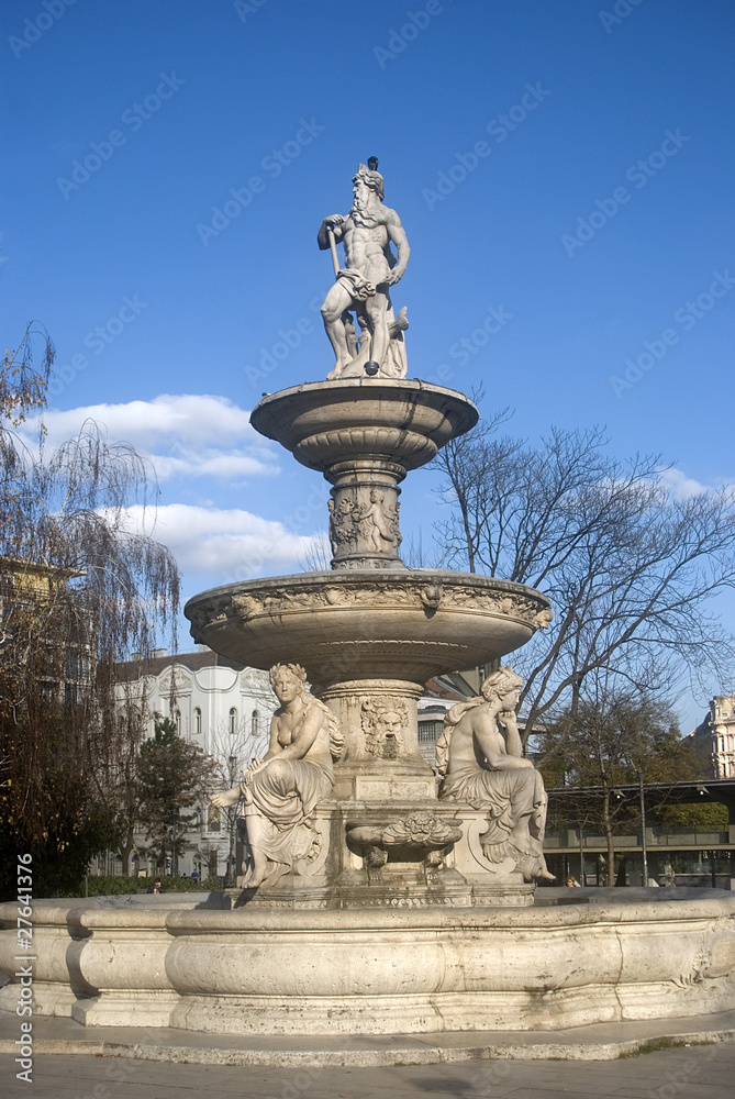 Danubius Fountain, Budapest, Hungary