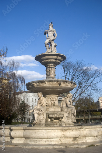 Danubius Fountain, Budapest, Hungary