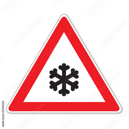 Schild (7) Schnee- oder Eisglätte