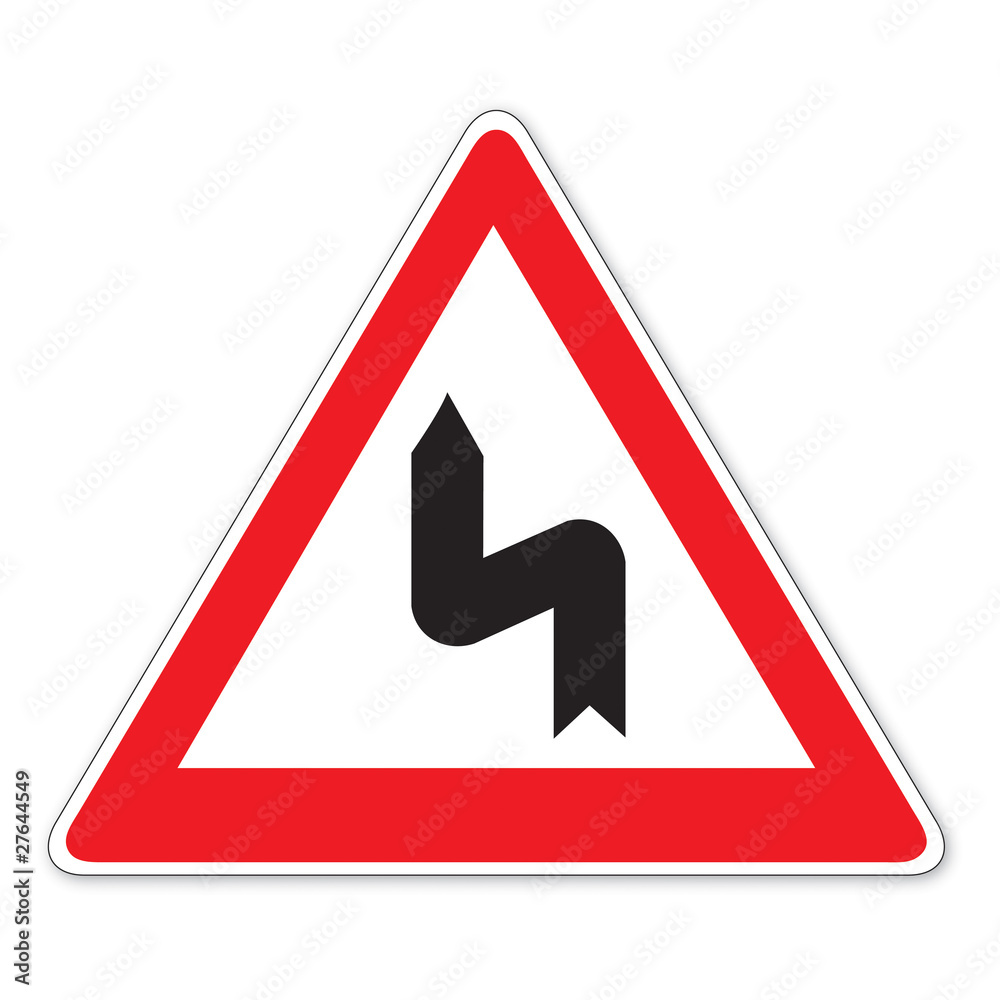 Schild (15) Doppelkurve