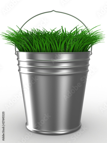 Bucket on white background....