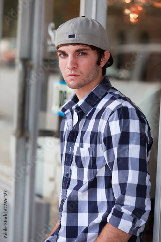 Handsome Young Man in an Urban Fashion Pose © Fotoluminate LLC