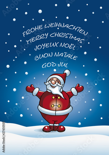 Weihnachtskarte international