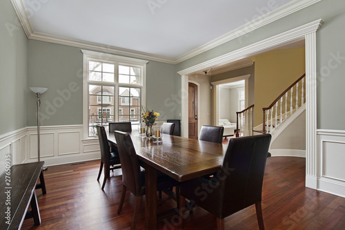 Dining room with foyer view