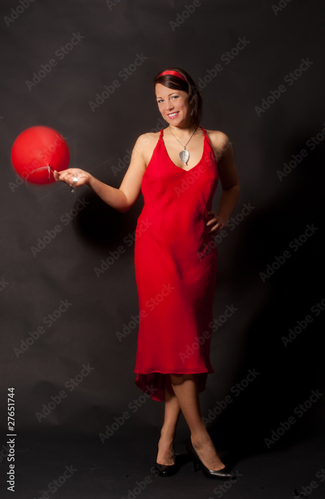 Lady in red Lady in red