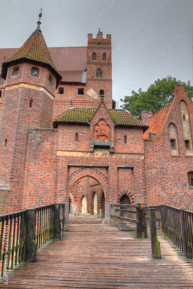 Medieval castle in Malbork, Poland