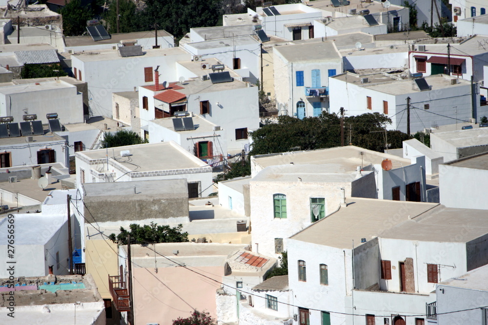 Fototapeta premium case di un paese in un' isola della Grecia
