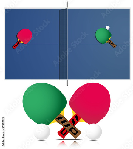 Ping Pong Table and rackets