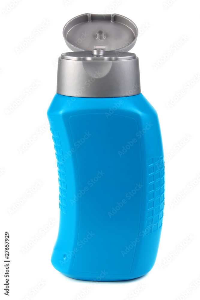 blue bottle for by shampoo