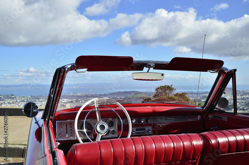 red convertible car