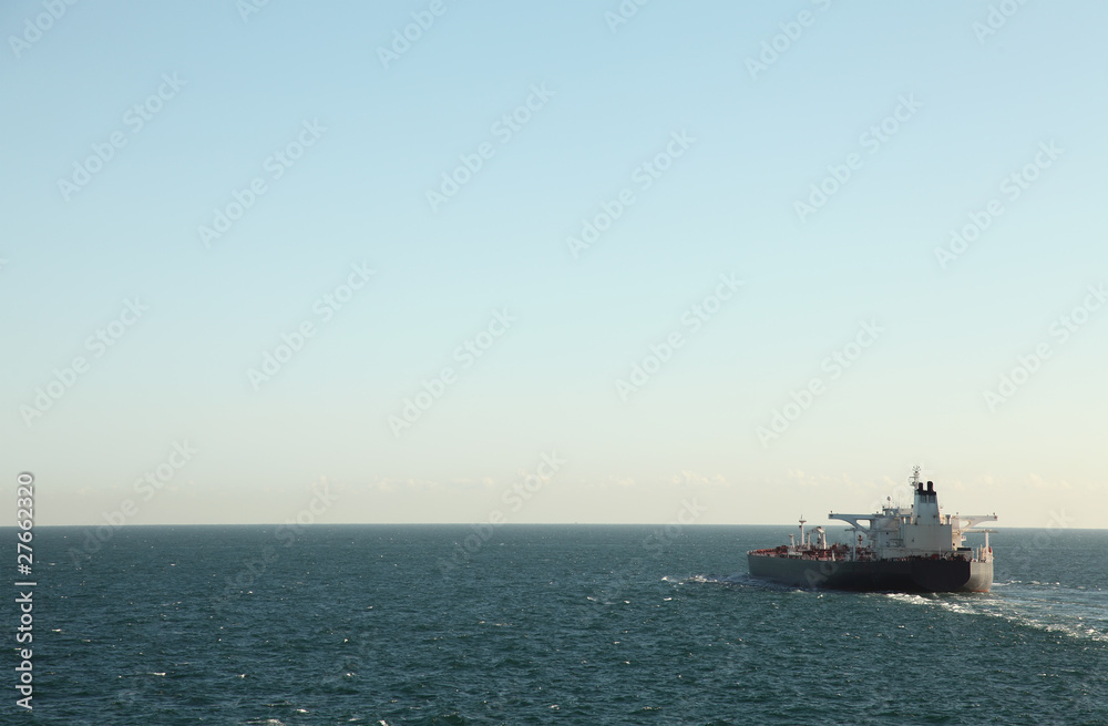 Shipping Tanker at Sea