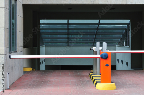 Parking entrance