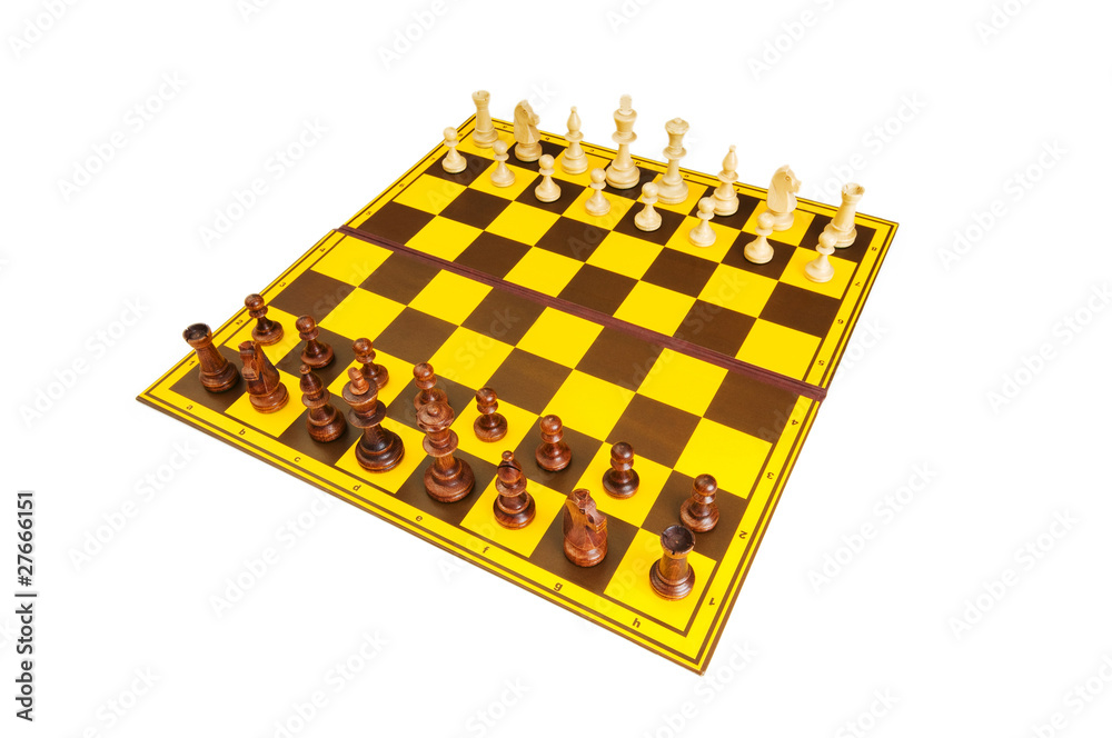 Chess figures isolated on the white background Chess figures isolated on the white background
