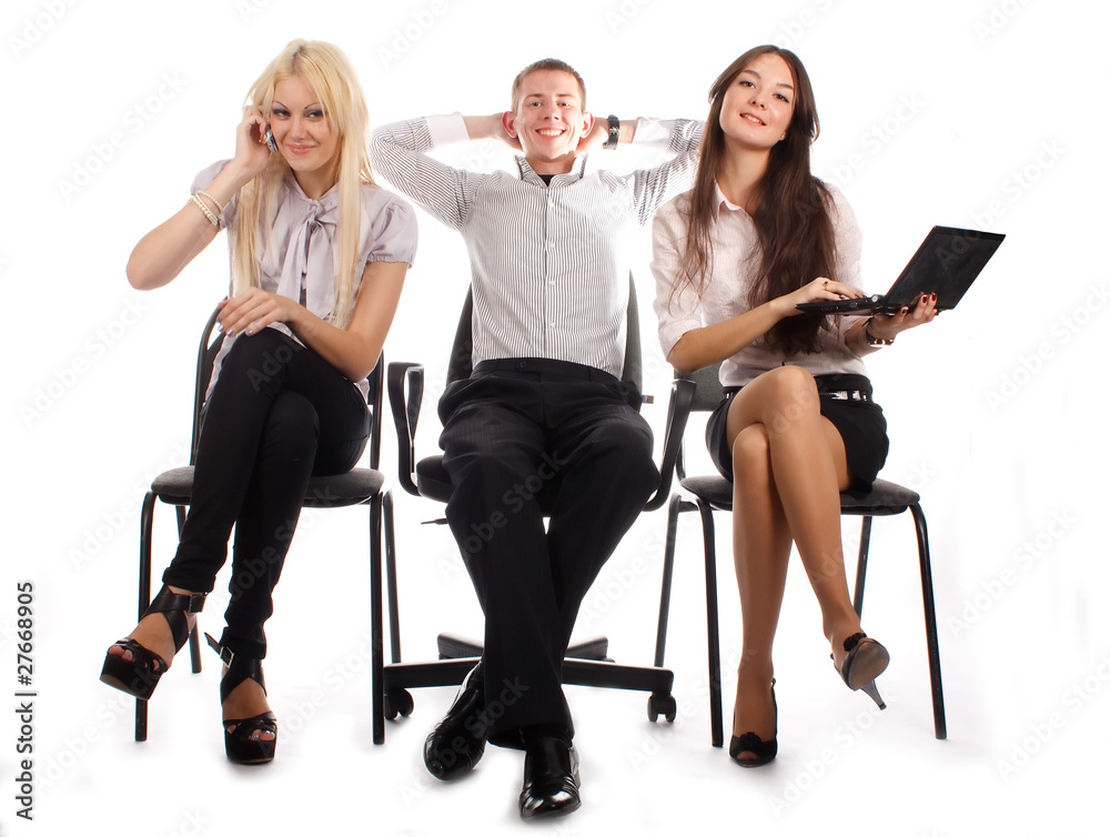 Obraz premium The business team