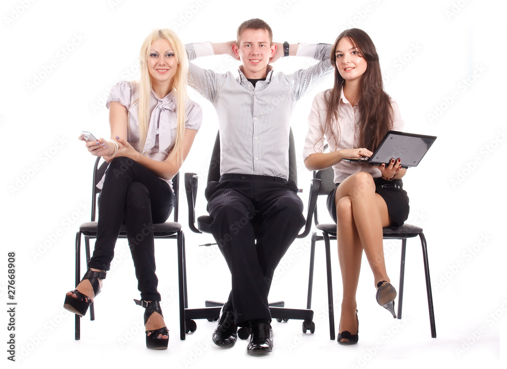 Obraz premium The business team