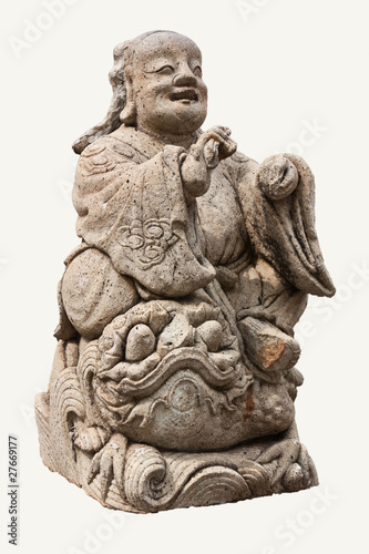 Chinese ancient angel stone statue