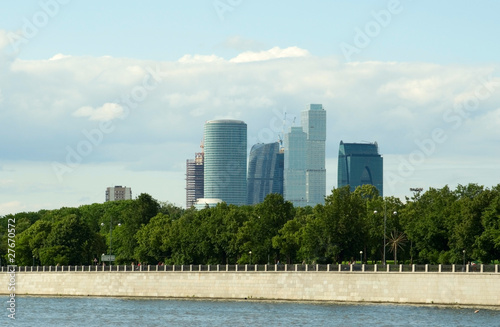 Canvas Print Moscow City skyscrapers