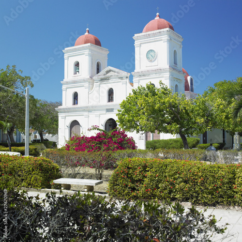 San Fulgencio's Church, Parque Calixto García, Gibara, Cuba photo