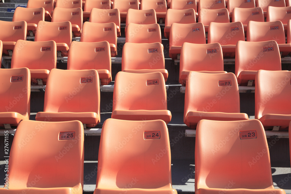 Obraz premium siedzisko stadionowe