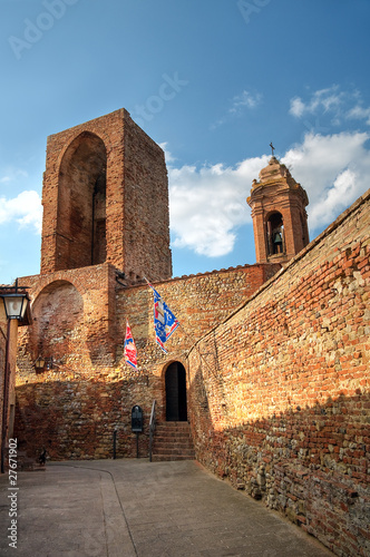 Alleyway. Città della Pieve. Umbria. photo