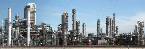 Chemical factory- panorama image photo