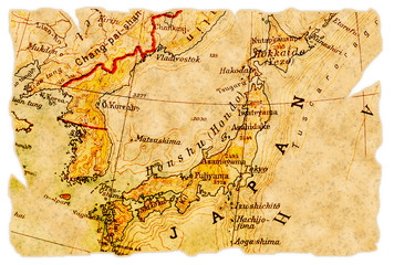 Fotobehang Japan Antieke landkaart van Japan  © Pontus Edenberg