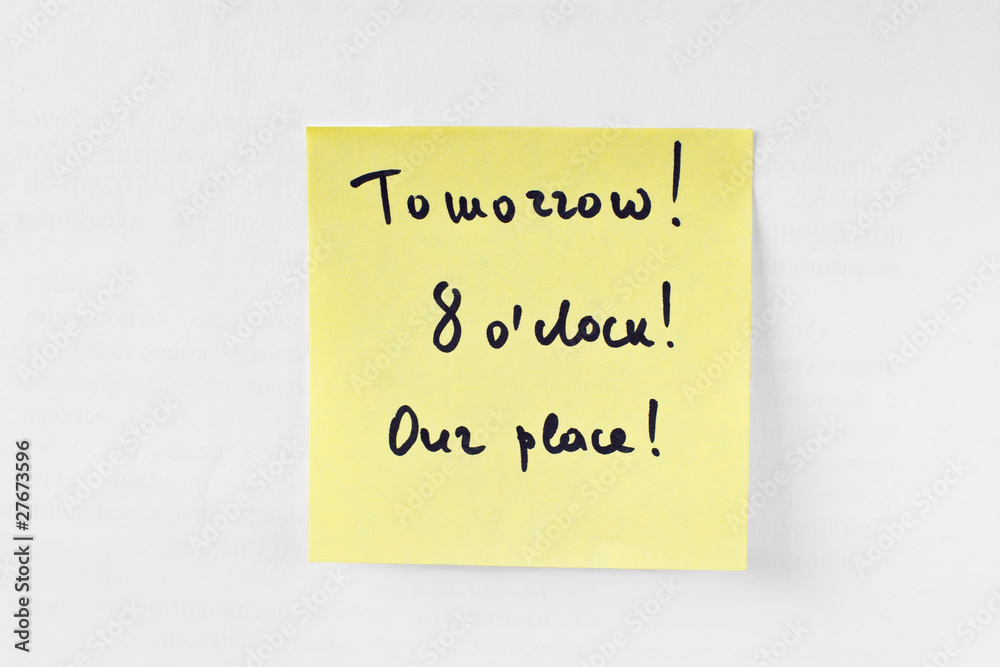 Date note Date note