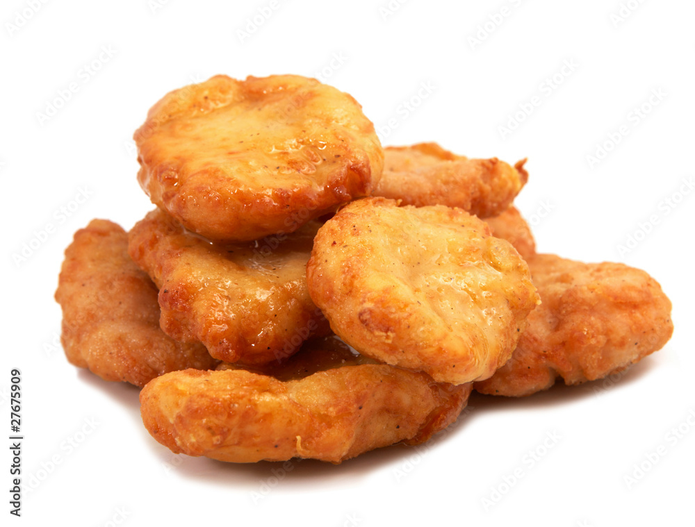 Fried chicken pieces