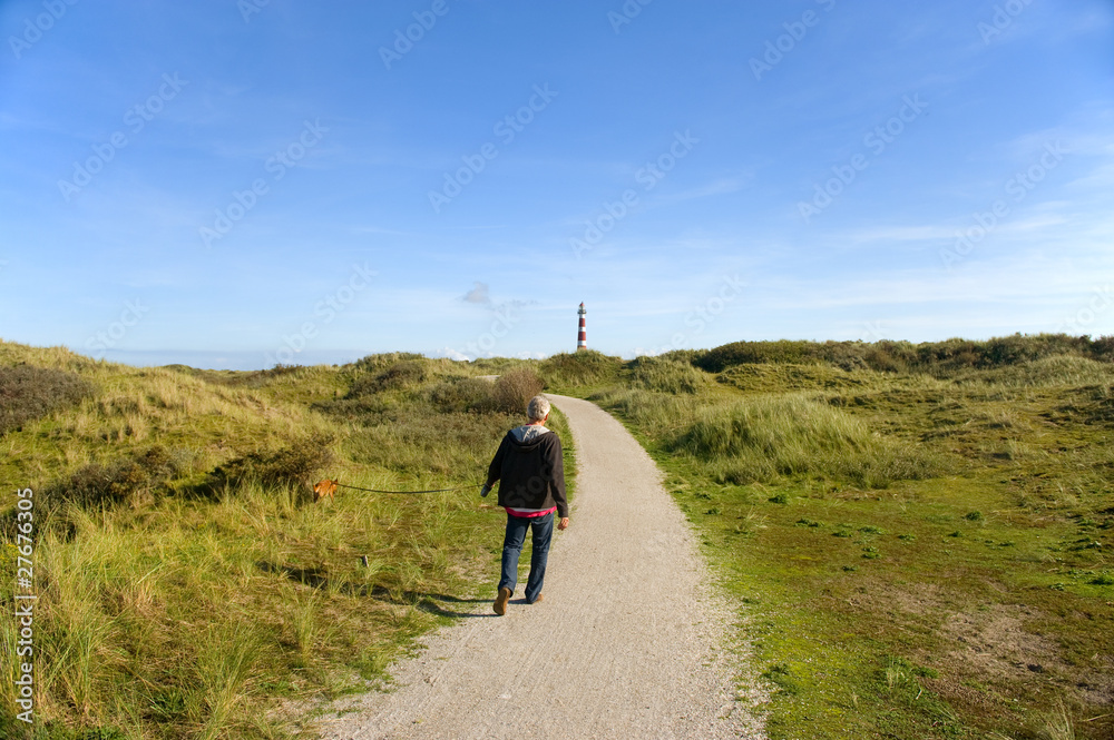 Walking in the dunes