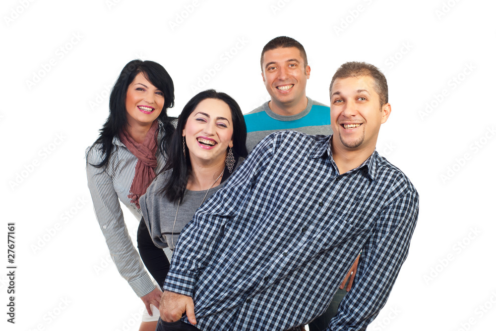 Laughing group of people Laughing group of people