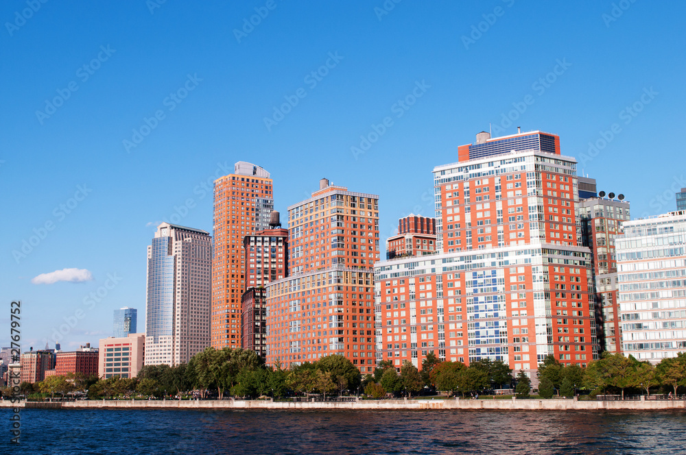 Fototapeta premium New York city - 4 Sep - panorama with skyscrapers