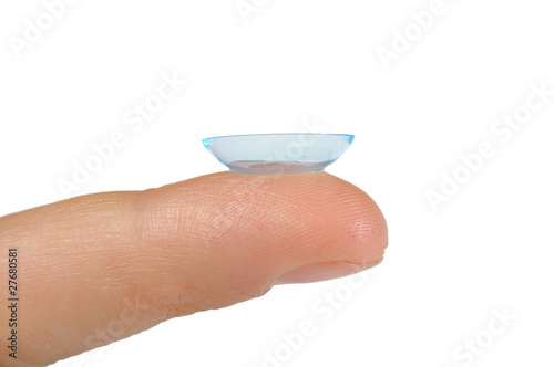 Contact lens bended in right direction