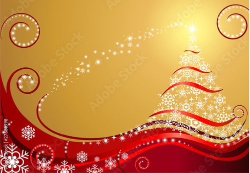 Native gold and shiny red