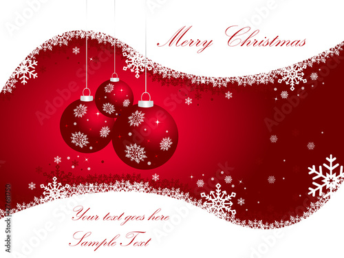 Elegant Red Christmas Background